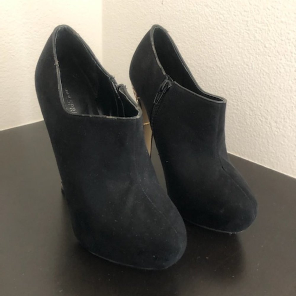 Black and Gold Booties